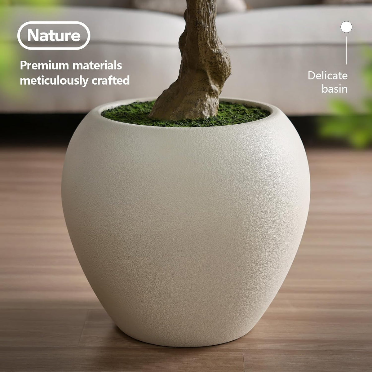 verinatural artificial olive tree 8ft faux plant home, close-up detail