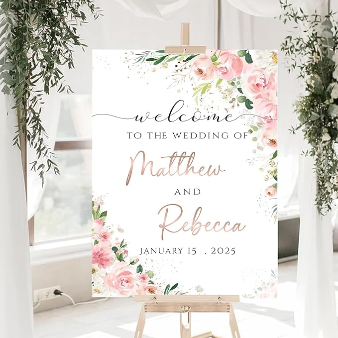 Welcome To Our Wedding Sign, Wedding Decorative Signage, Wedding Memorial Table Sign, Wedding Shower Sign, Wedding Signs For Ceremony And Reception