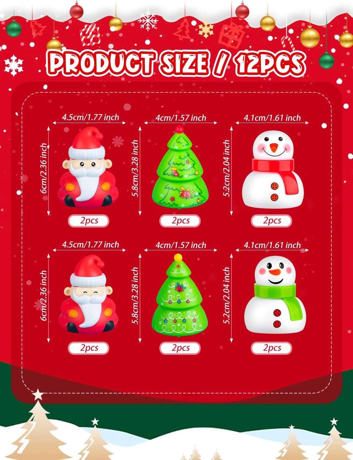 12PCS Christmas Mini Pull Back Cars Toys | Christmas Themed Toys for Toddlers for Classroom Prizes, Stocking Stuffers, Holiday Birthday Party Favors