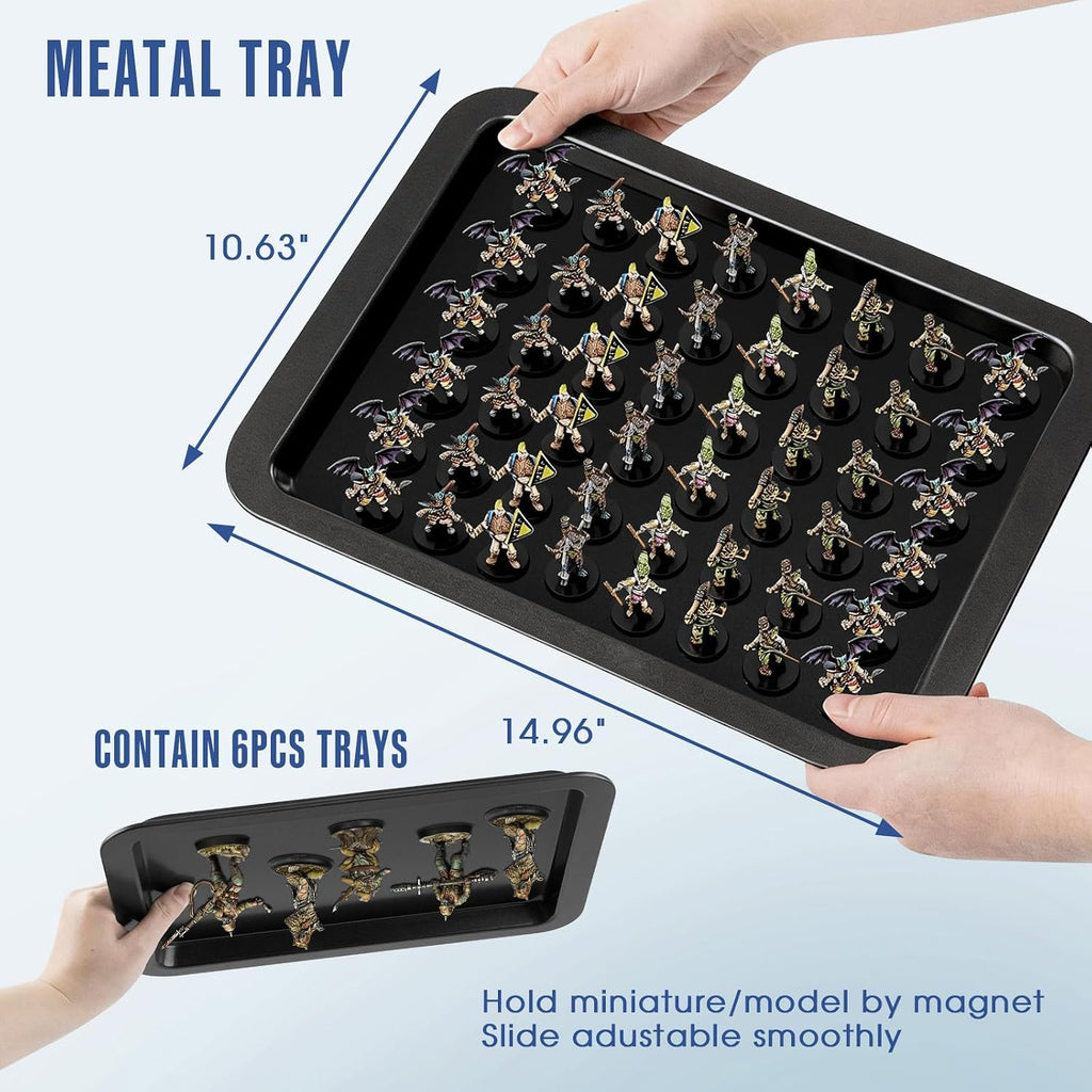 miniature storage case, carry & display for warhammer, close-up detail