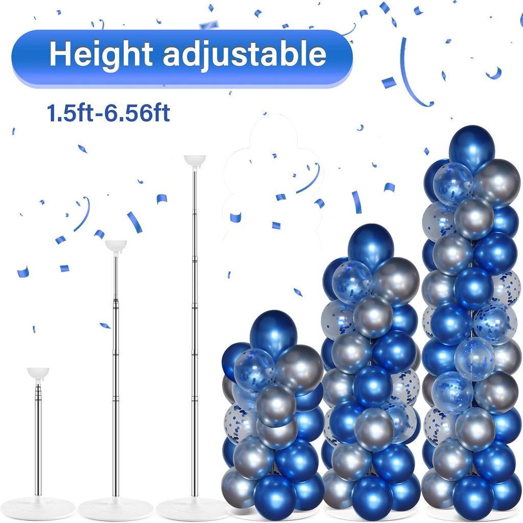 2 sets balloon column stand kit with 100, side view