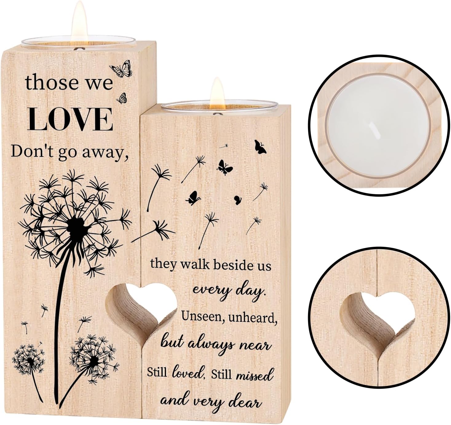 Sympathy Gifts for Loss of Loved One, Bereavement Candle Holders | Condolence Gift, Memorial Gifts for Mother Father Grandma Grandpa Aunt