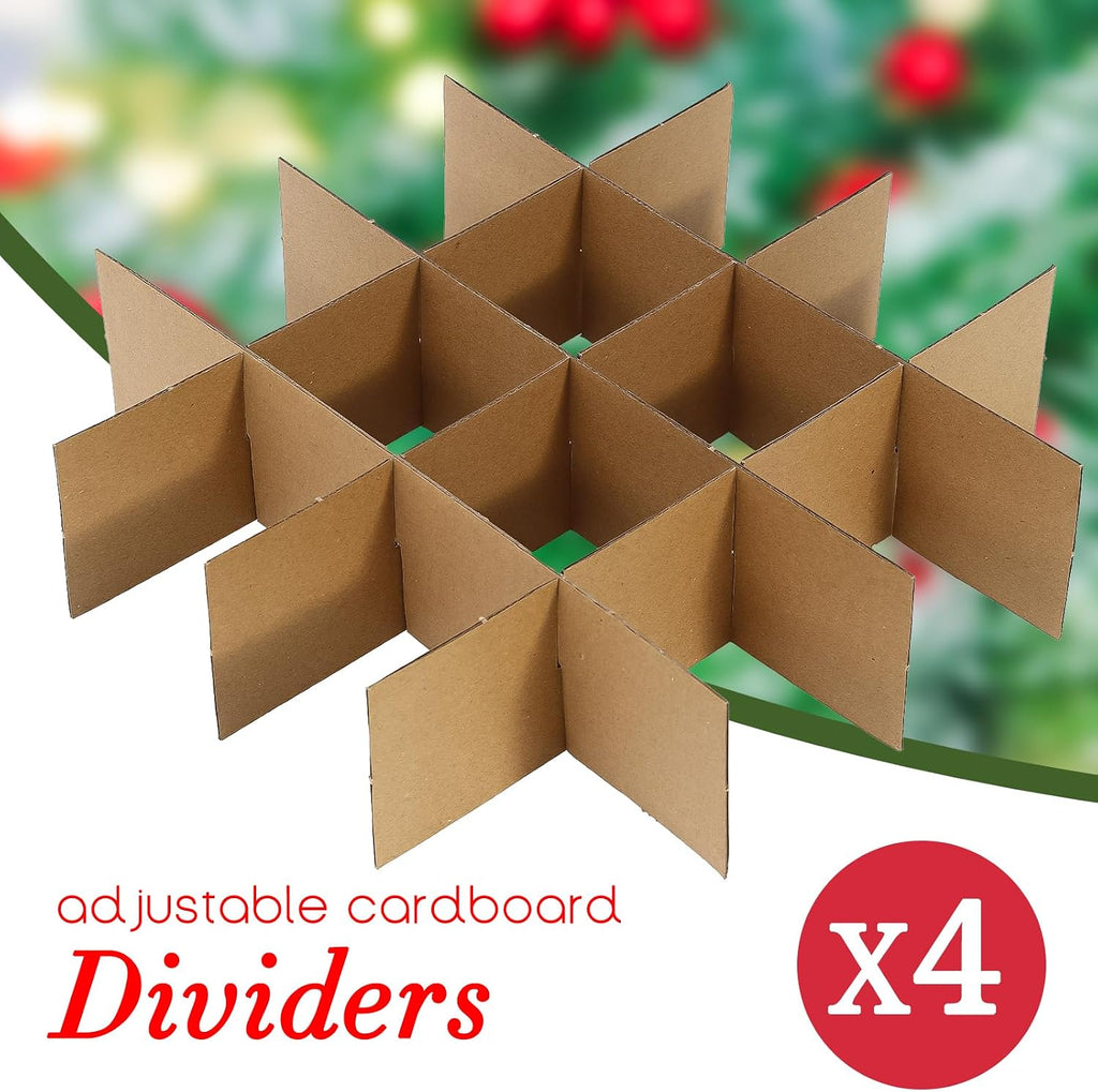 Christmas Decoration Organizer Ornament Holder Village Storage Chest Box，Tree Keepers Ornament Ball Storage，Santas Bags Storage