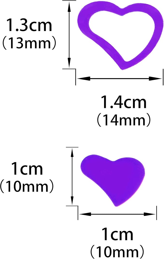 Purple Love Heart Table Confetti - Valentines Party Foil Metallic Sequins Sprinkles Decorations, 60g