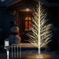 5ft lighted birch tree with 945 led lights, main product view