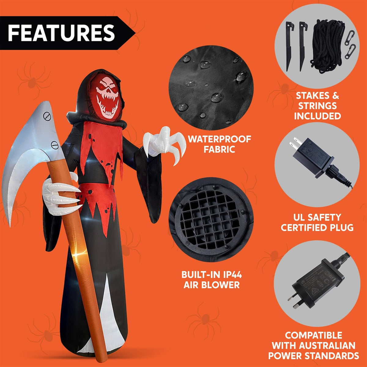 Joiedomi 12 ft Tall Halloween Inflatable Outdoor Decoration, Blow Up Yard Dec...