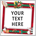 100-1000pcs Custom Stickers Merry Christmas Stickers Personalized Labels Adhesive Xmas Decorative Envelope Seals Stickers for Cards Gift Boxes(VSquare-10)