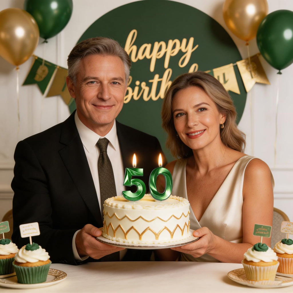 2.76" Big Green 70 Candle 60th Golf Birthday Decorations for Men Women, 70th Birthday Candles for Golf Themed MastersParty Decorations, 70 Soccer Candle Cake Topper for 70 Year Old Golf Party Decor