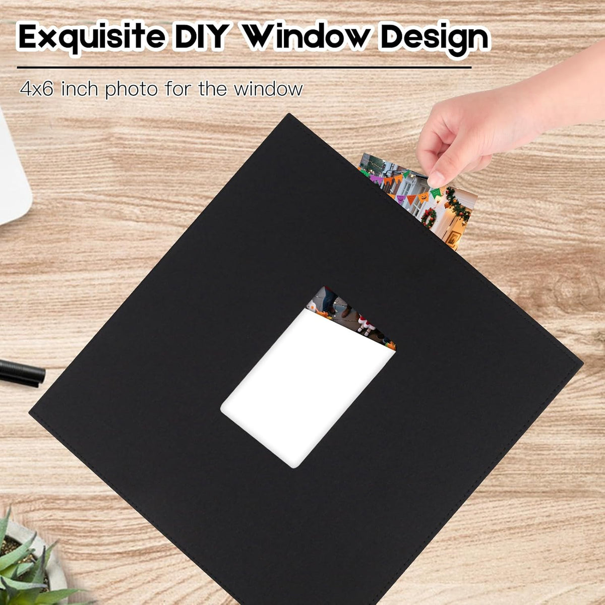Extra Large Capacity 4x6 Photo Album, Holds 1000 Photos, Black