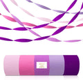 5 Rolls Purple Pink Crepe Paper Streamers, Lavender Hot Pink Party Decorations, Hanging Streamer Backdrop for Women Girls Birthday, Wedding, Baby Shower, Mermaid Unicorn Butterfly Theme Party Supplies