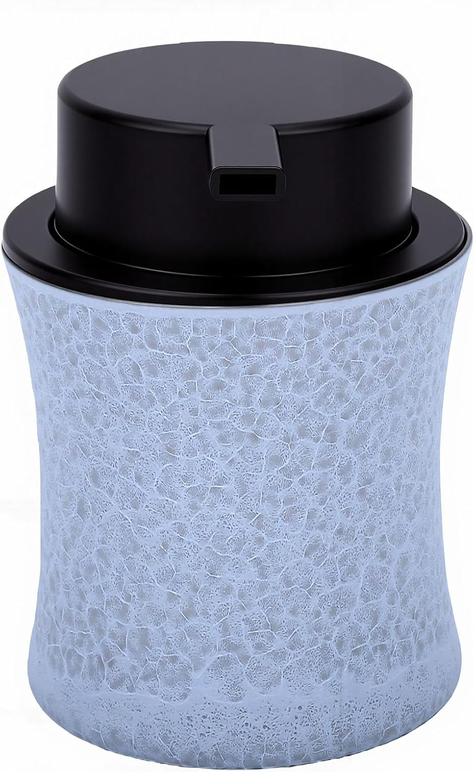 ZJchao 300ml Stainless Steel Dual Function Candle Cup Holder (Matte Blue) | Comes with foaming pump lid, smooth metal texture, exquisite decorative ornament for indoor home desktop decoration