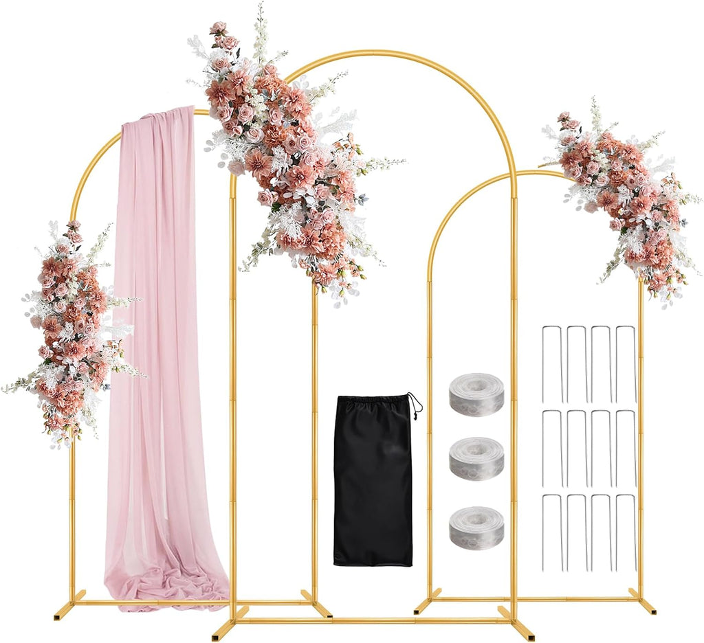 wellsign 6ft 5ft 4ft wedding arch backdrop stand, main product view