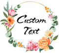 Custom Stickers for Weddings, Birthdays & Businesses - Personalized Labels with Your Logo - Waterproof, Fade and Heat Resistant - Pack of 100-1000 (Wreath E, 3 Inch)