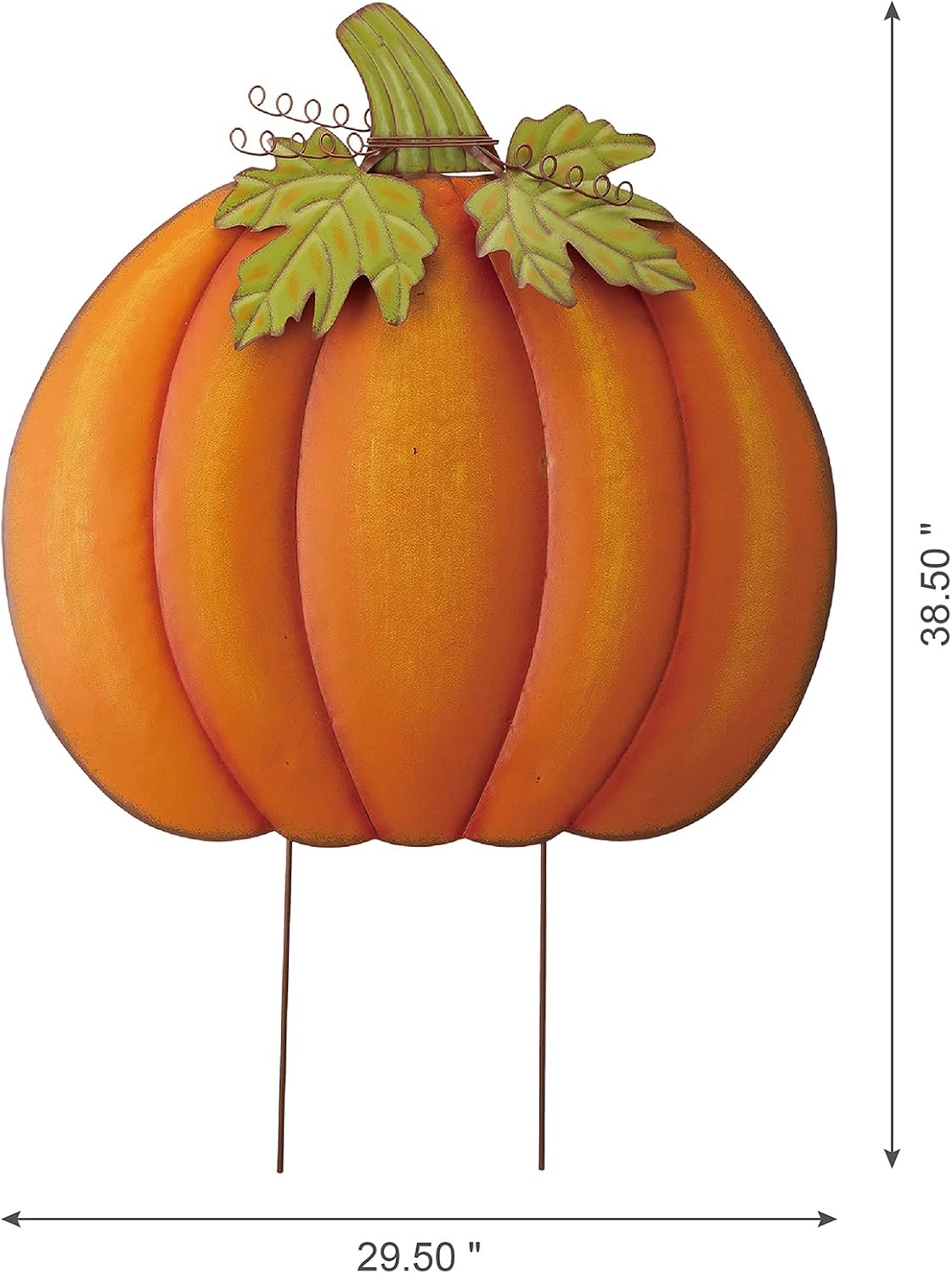 Glitzhome 37.5"H Fall Decorative Yard Signs with Stakes, Oversized Metal...