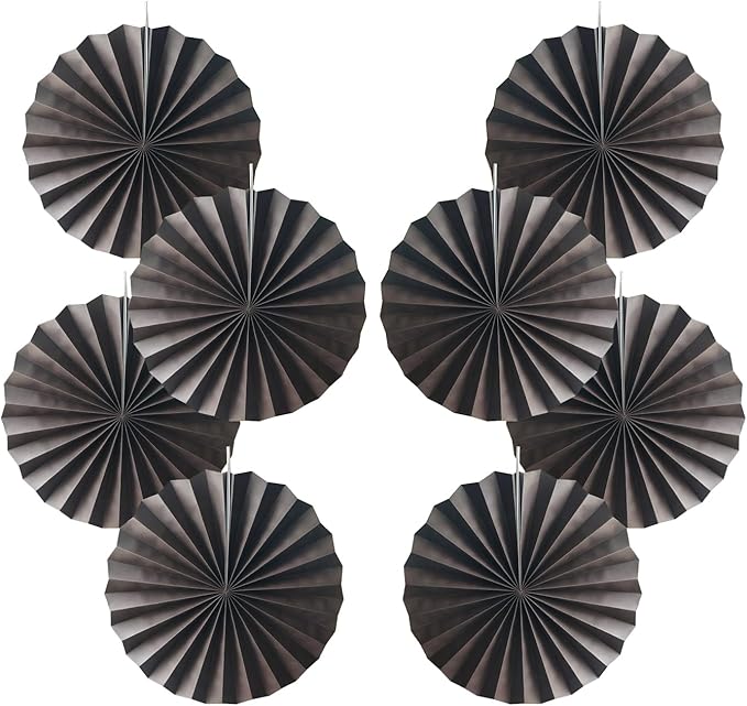 Coffee Party Decorations,Coffee Birthday Decorations,Party Events Accessories,Coffee Themed Party Decorations,Coffee Party,Friends Themed Party12in Hanging Paper Fans 30 Color DIY Set(Coffee))