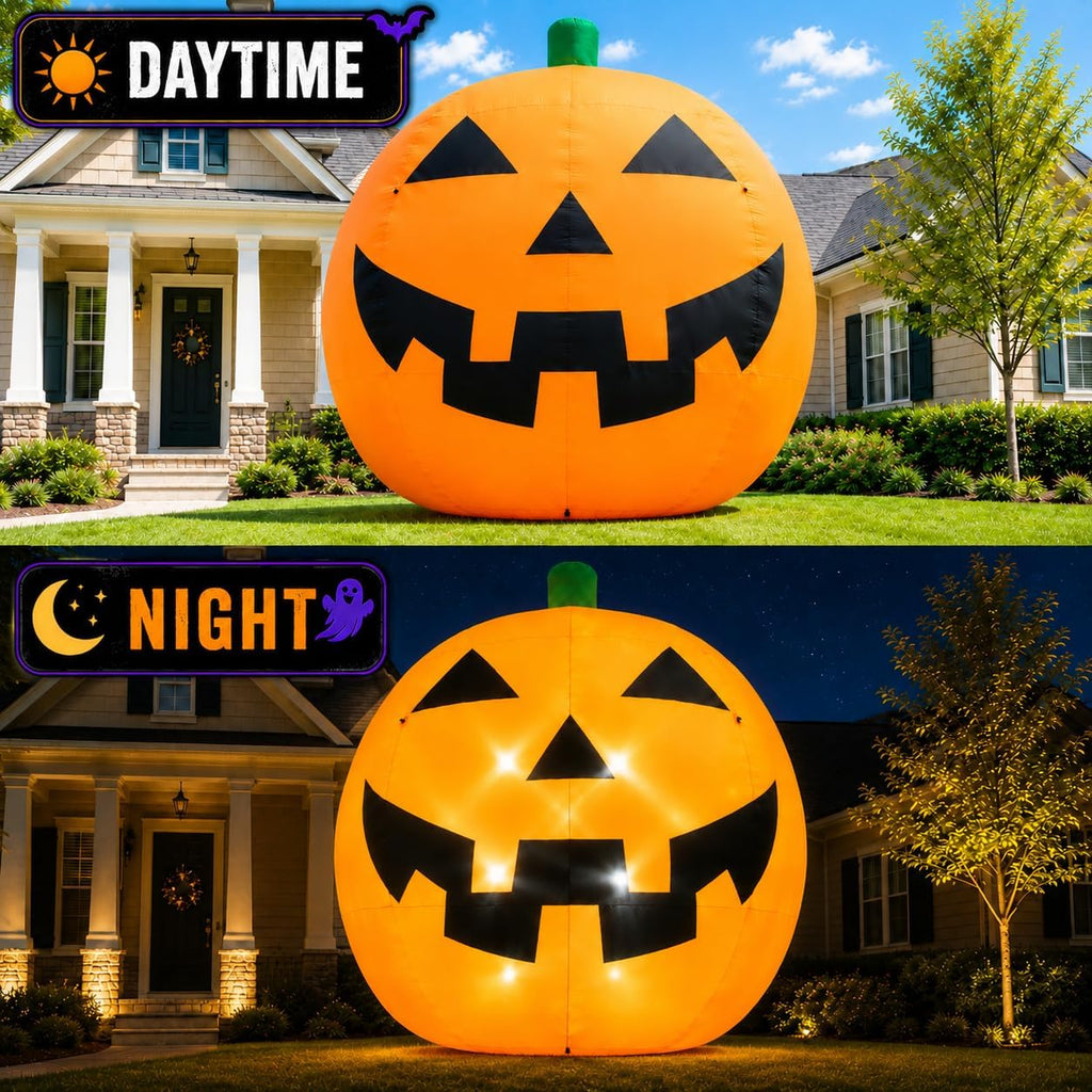 11ft giant halloween inflatable pumpkin with led lights, package contents