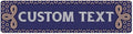 Custom Sign, Custom Street Sign, 11 Font Colors, 13 Font Styles, 4 Hole Options, 22 Sizes, 6x24 Inches, Rust Free DiBound, Fade Resistant, Made in USA by My Sign Center (Fauxsaic 1)