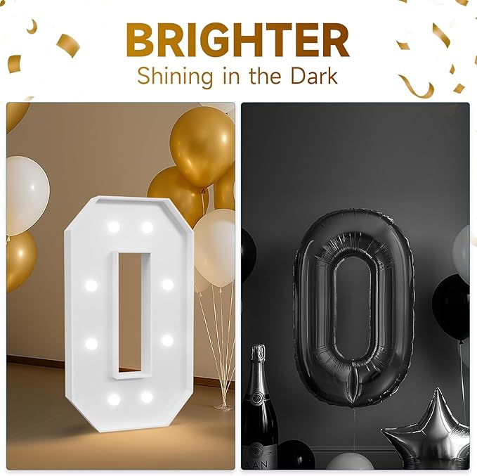3FT Marquee Numbers 50, Happy 50th Birthday Decorations for Women Men, Large 50 Light up Numbers for Him Her 50 Years Old Birthday Party Supplies, 50th Anniversary Party Decor