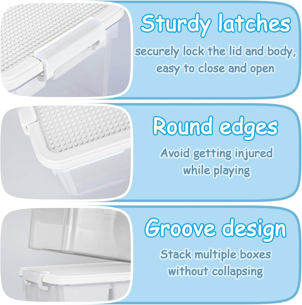 tergoo 17qt multipurpose plastic storage box with baseplate, package contents