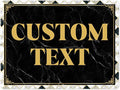 Custom Sign, Custom Street Sign, 11 Font Colors, 13 Font Styles, 4 Hole Options, 22 Sizes, 36x48 Inches, Rust Free DiBound, Fade Resistant, Made in USA by My Sign Center (Marble Tile)