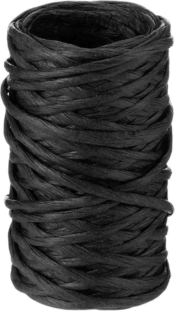 Syhood 65 Feet Floral Wire Rustic Vine Bind Wire for Craft Wrapping Flower Bouquets (Black,1 Roll)