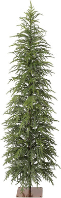 verinatural unlit christmas tree 6ft, skinny slim pencil, main product view