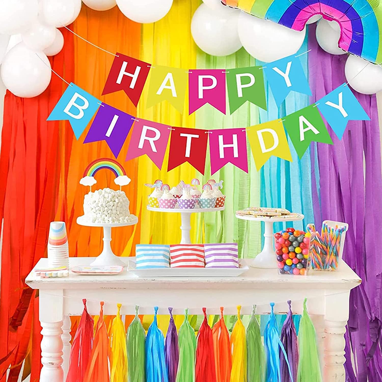 Tuzier Crepe Paper Streamers for Party Birthday Decorations 12 Rolls 984ft