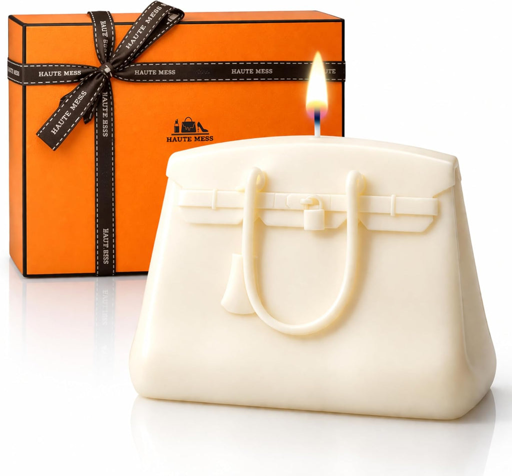 Handbag Candle in GiftBox - Air Wax - Designer-Inspired Luxury Gifts for Women - Birthday Gift for Women - Unique Gift for Her - Bougie Gifts for Girlfriend - Luxury Home Decor