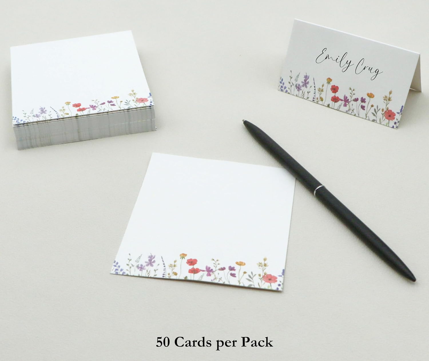 Place Cards for Table Setting Name Cards for Wedding Reception Bridal Shower Seating, Set of 50
