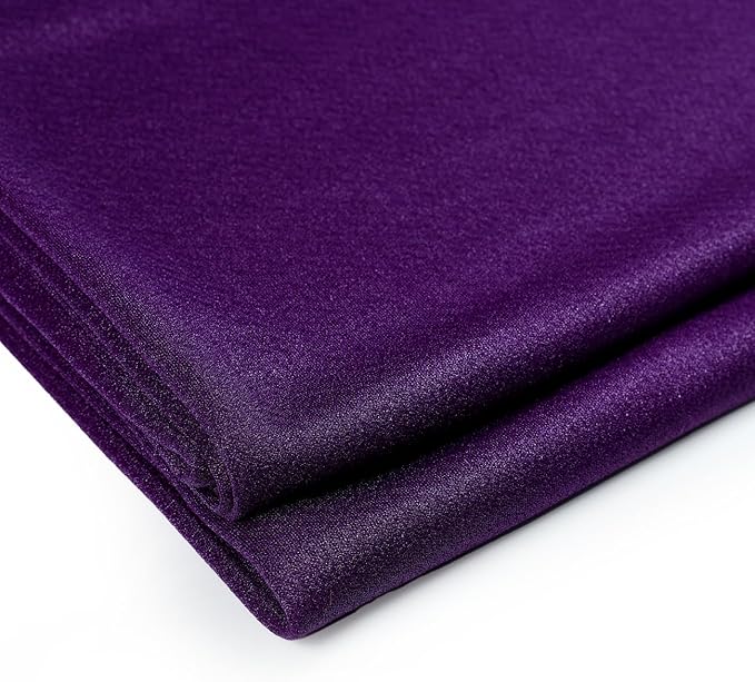 VDS Pack of 1 Panel (30 Inch X 20 Feet) Wedding Arch Draping Fabric Sheer Chiffon Fabric Drapery for Wedding Ceremony Reception Swag Backdrop Canopy Chuppah ARBO Altars Decoration (Purple)
