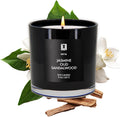 Lulu Candles | Jasmine, Oud & Sandalwood | Luxury Scented Soy Jar Candle | Hand Poured in The USA | Highly Scented & Long Lasting (9 Oz.)