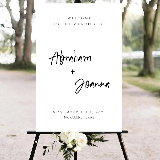 Wedding Welcome Sign, Wedding Welcome, Calligraphy Welcome sign