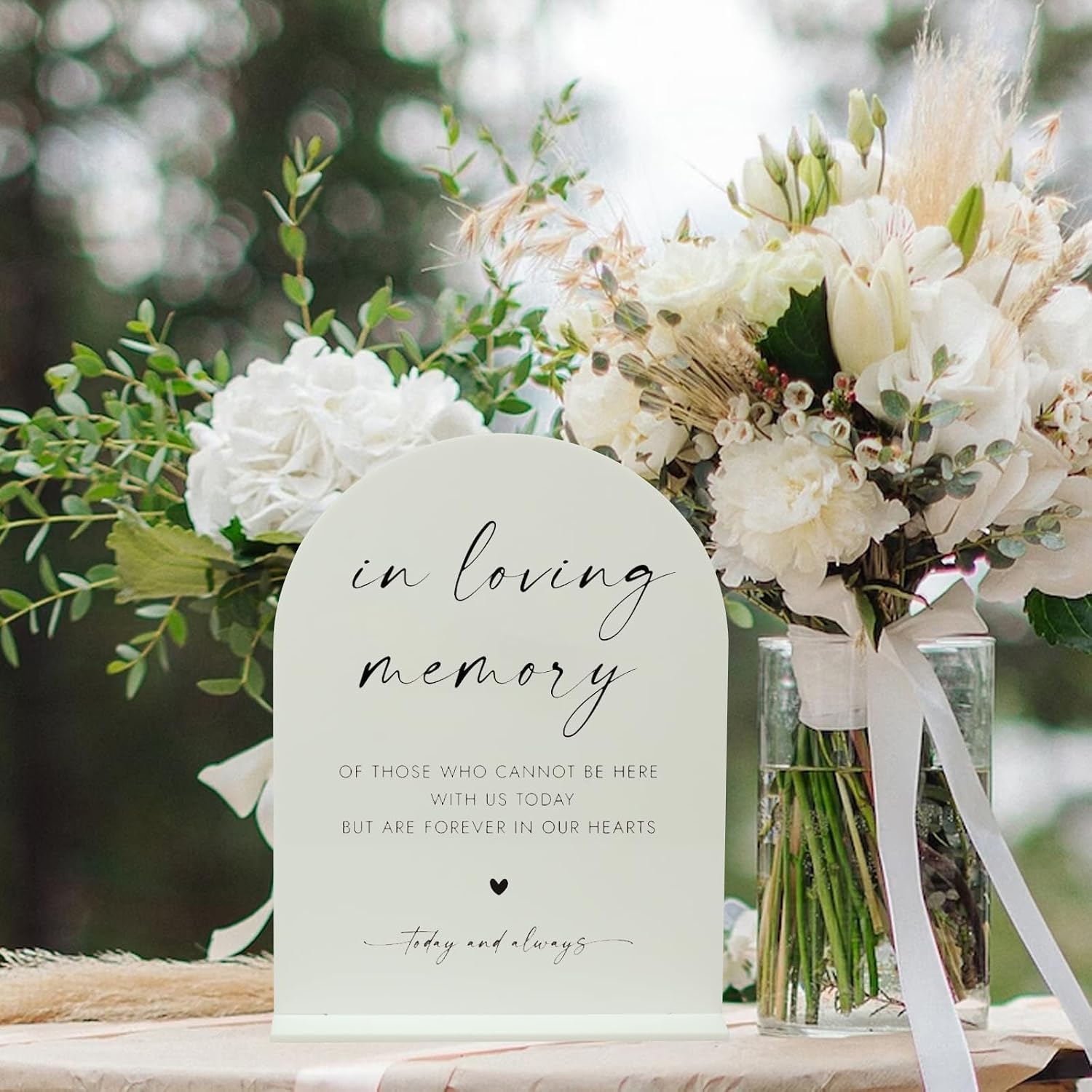 8x10 Inch White Arch Acrylic Sign with Stand | 5 Pack Blank White Acrylic Arch Sign with Base for DIY Wedding Table Numbers, Arched Wedding Signage, Events& Parties (8x10 Inch)