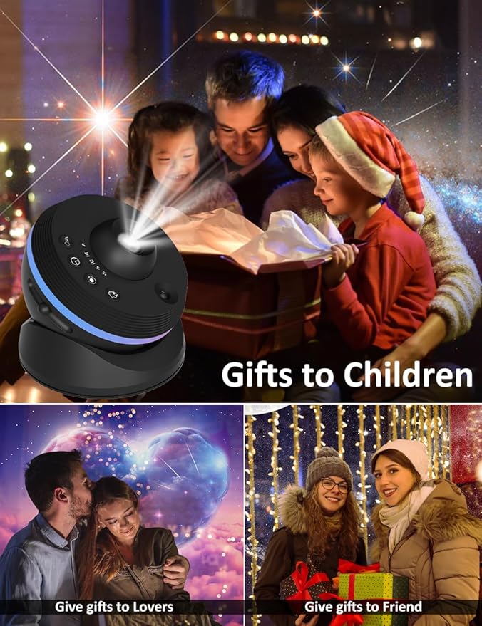 [6th Gen Upgraded] Planetarium Galaxy Projector, 13 in 1 Star Light Projector Starry Sleep Night Light with Dynamic Meteors,360° Rotation Nebula,4K HD&Large Scale Projection for Bedroom Decor，Kids