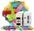 Ultimate Confetti, Multicolor Biodegradable Confetti - Rectangular Fluttering Tissue Paper Confetti for Cannon and Launcher use – Best for Gender Reveal, Parties, Concerts and Weddings - 20 lb, 320 oz