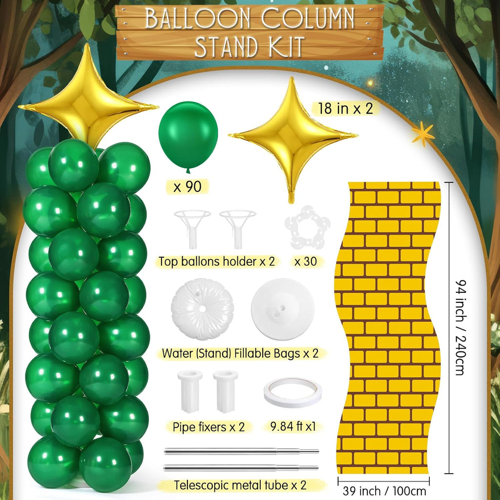 simgoing 2 set wizard party balloon column stand shown in use