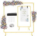 wellsign 6.6ftx6.6ft wedding balloon arch backdrop stand adjustable, main product view