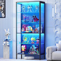 glass display cabinet, 5-tier display case with adjustable, main product view