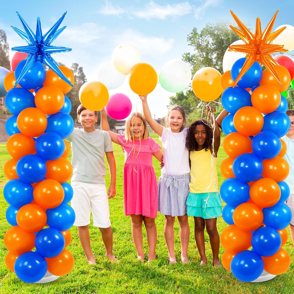 sosation 2 set blue orange party decor cartoon showing dimensions