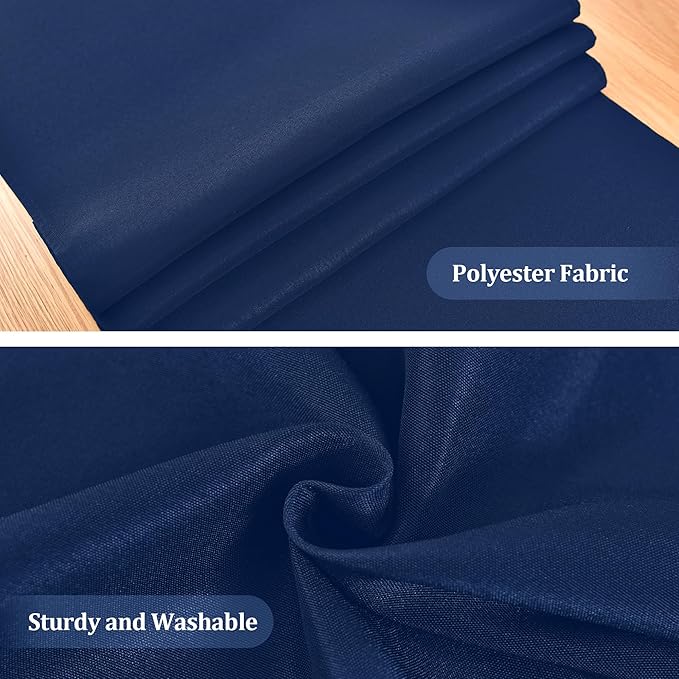 Farmhouse Navy Blue Table Runner Dining Table Runners 72 Inches Long Coffee Table Runner for Dresser Living Room Bedroom Holiday Party Banquet 12X72 Inch