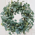 22" eucalyptus wreath, year round wreaths for front, main product view