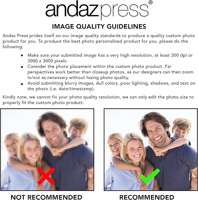 Andaz Press Bulk Photo Personalized Gift and Party Favors Collection, Table Tent Folded Place Cards, Custom Photo, 20-pack