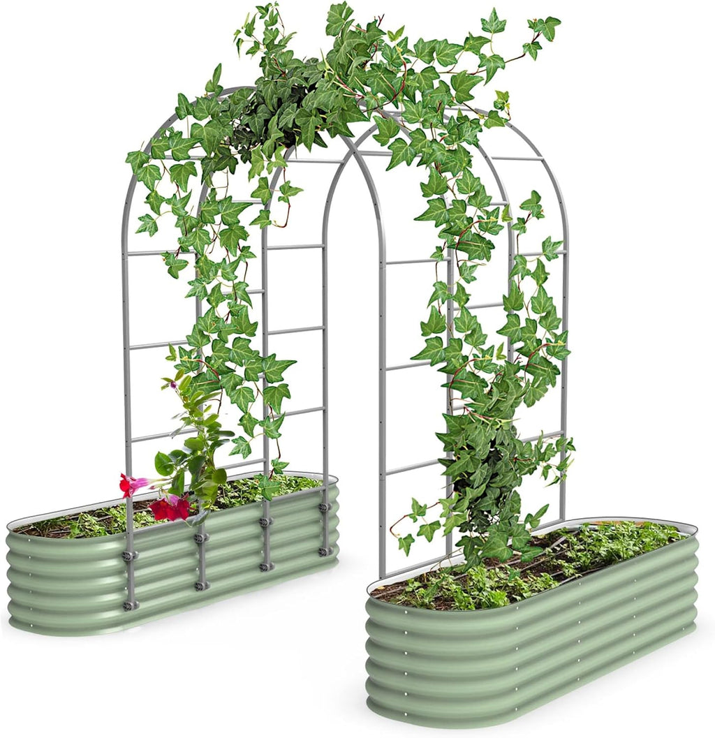 vego garden modular arched trellis system 4.5' long, main product view