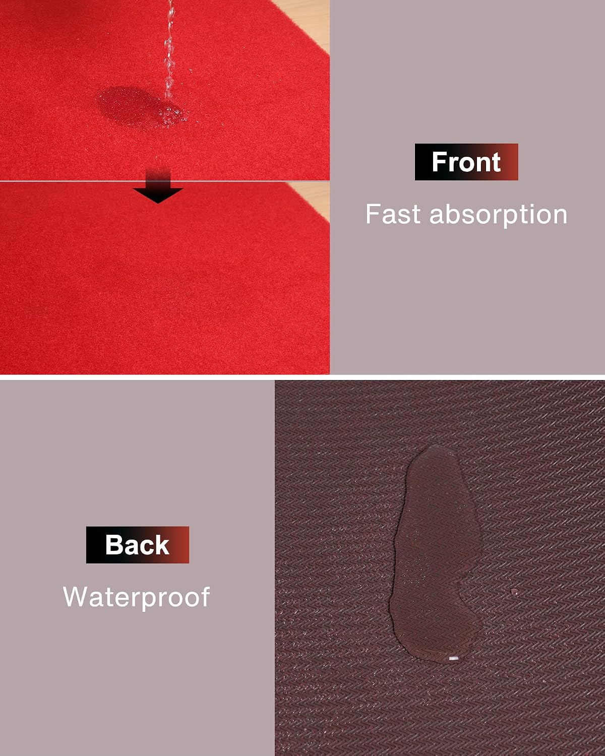 450GSM Extra Thick Red Carpet Runner for Party & Events, 4ft x 20ft