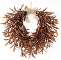 fall olive wreaths for front door,22'' autumn front, main product view