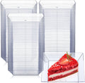 nuogo 250 pcs square dessert plates 3.6" plastic, main product view