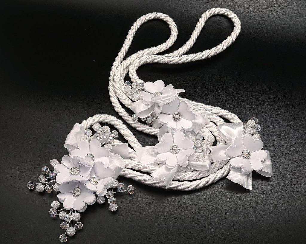 Lassos Boutique Ivory White Wedding Lasso Rope Traditional Lazo Cord (White)