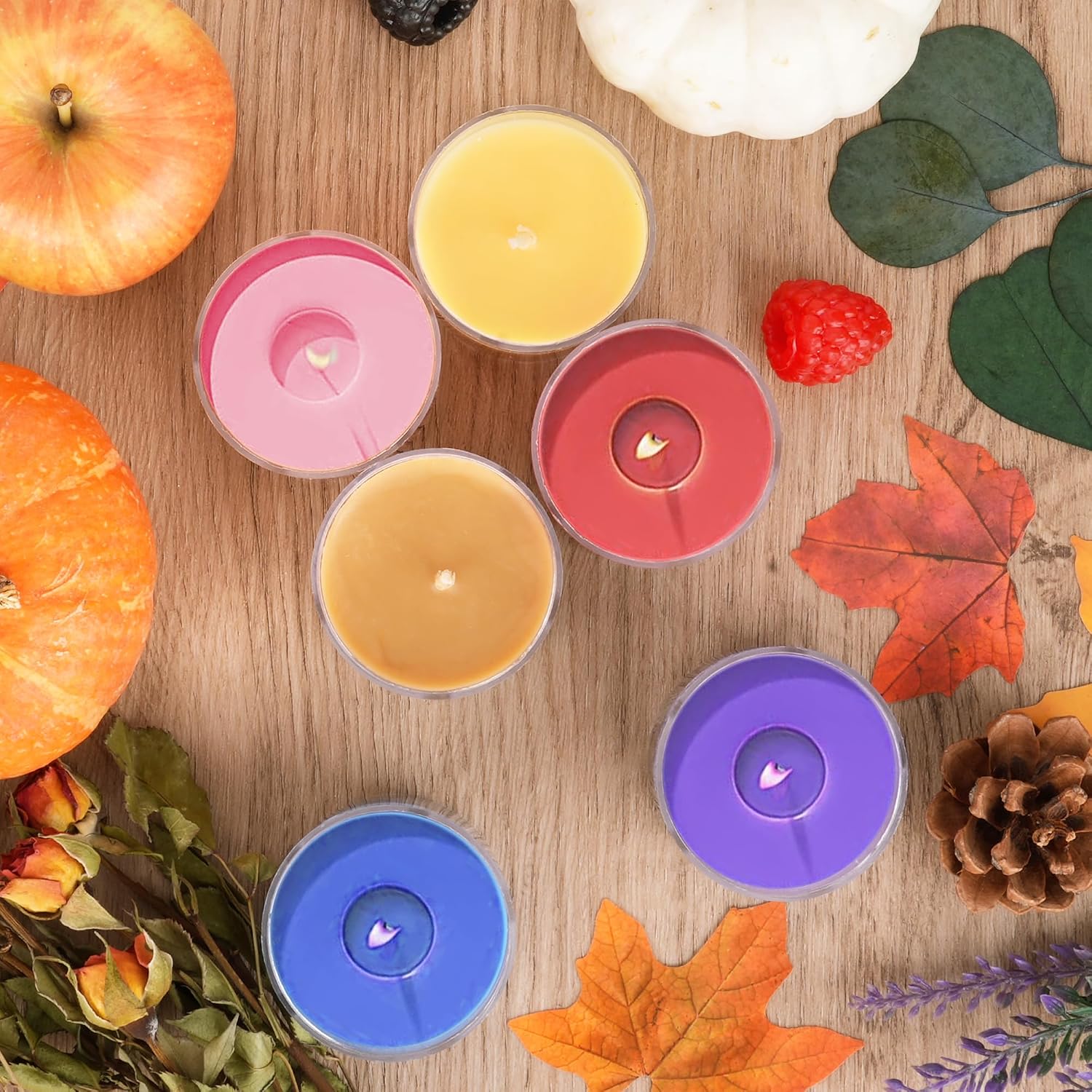 Fall Candles Bulk, 12 Pack Scented Candles for Home, Candle Set for Women, Small Soy Candle Scent of Pumpkin Vanilla Caramel Lavender, Mini Candle Gift Set for Mothers Day Birthday Christmas Birthday
