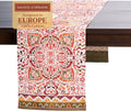 Maison d' Hermine Table Runner 100% Cotton Double Layer Table Runners 72 inches Long for Thanksgiving Christmas Decorations Home Kitchen Dining Party Wedding (Damask, 14.5" x 72")