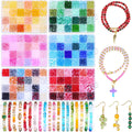 6mm glass beads bracelet making kit, 144 colors, main product view